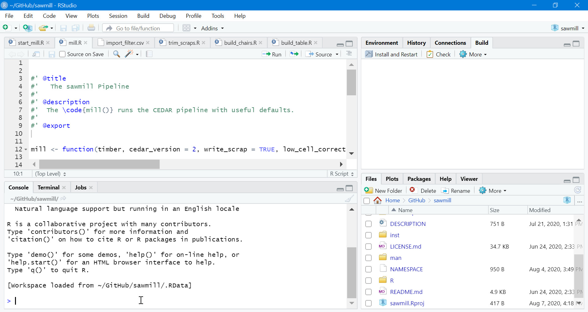 Image of RStudio's interface.